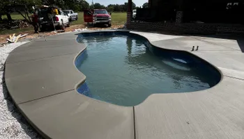 Stamped Concrete Installation for Modern Concrete LLC in Lowell, AR