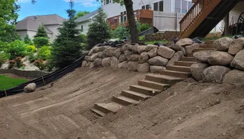 Retaining Wall Construction for Jamco in Monticello, MN