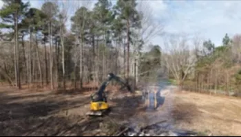 Site Preparation for C.M. Grading in Goochland, VA