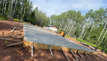 Traditional Broom Finished Concrete for Outdoor Dynamics LLC in Sherburne County, MN