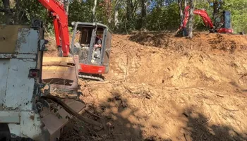 Land Clearing for Old South Grading in Glade Valley, NC