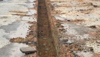 Demolition for Simmons land works in Sardis,, TN