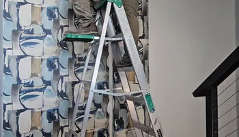 Wallpaper and window film Installation for Eminent Construction in Hillsboro, OR