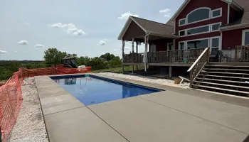 Stamped Concrete Installation for Modern Concrete LLC in Lowell, AR