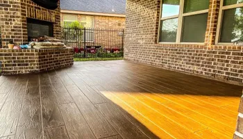 Decorative Concrete Overlay for Stamped Patio Solutions in Richmond, TX 