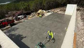 Stamped Concrete Installation for Modern Concrete LLC in Lowell, AR