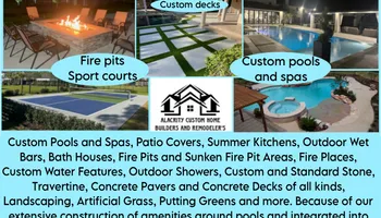 Custom Pool Design for Out Back Pool and Spa Creations in The Woodlands, TX