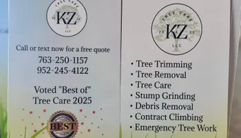 Tree Removal for K and Z Tree Care in Isanti County, MN