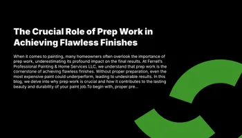 Interior Painting for Ferrell’s Professional Painting & Home Services LLC in Panama City Beach, FL