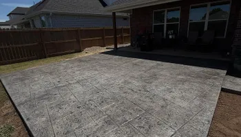 Stamped Concrete Installation for Modern Concrete LLC in Lowell, AR