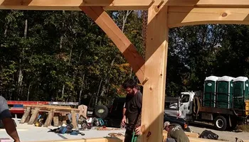 Timber Framing for Dresser Timber Frames in Dedham, ME