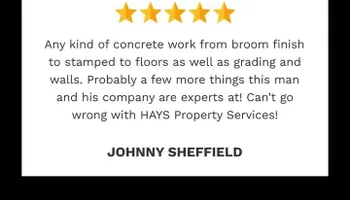 CONCRETE for HAYS Property Services in Jefferson, GA