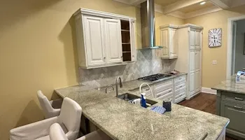 Custom Cabinet Finishing for Tony's Prestige Painting in Topsail Beach, NC