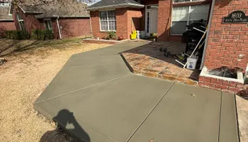 Stamped Concrete Installation for Modern Concrete LLC in Lowell, AR