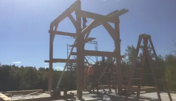 Timber Framing for Dresser Timber Frames in Dedham, ME