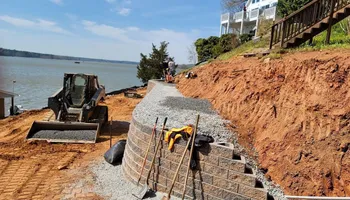 Retaining Wall Construction for Outdoor Assassins LLC in Hendersonville, NC