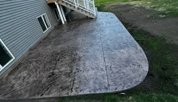 Traditional Broom Finished Concrete for Outdoor Dynamics LLC in Sherburne County, MN