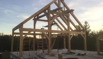 Timber Framing for Dresser Timber Frames in Dedham, ME