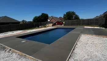 Stamped Concrete Installation for Modern Concrete LLC in Lowell, AR
