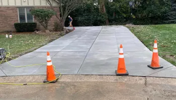 Concrete Driveway Replacement for Deerbrook Construction in Pontiac, MI