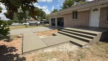 Stamped Concrete Installation for Modern Concrete LLC in Lowell, AR