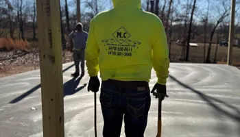 Stamped Concrete Installation for Modern Concrete LLC in Lowell, AR