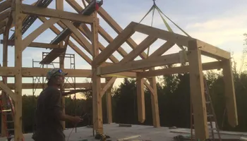 Timber Framing for Dresser Timber Frames in Dedham, ME