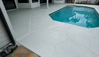 Pool deck painting for CNJ Handyman Service in Stuart, FL