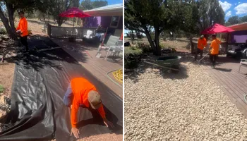 Weeding for G&B Yard Service in Ruidoso Downs, NM