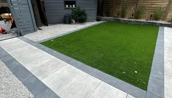 Natural Stone Hardscape for Calderwood Landscapes in Oakville, ON