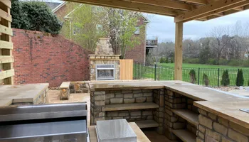 Retaining Wall Construction for Campbell's Outdoor Living in Powell, TN