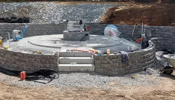 Patio Design and Installation for Set n Stone Hardscapes in Groveland, MA