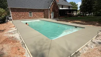 Stamped Concrete Installation for Modern Concrete LLC in Lowell, AR
