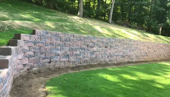 Retaining Wall Construction for OutDoorMasters Hardscape in Fredericksburg, VA