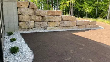 Decorative Stone Installation for Stitch's Landscape in Howard, WI