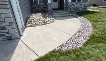 Decorative Stone Installation for Stitch's Landscape in Howard, WI