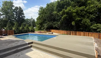 Stamped Concrete Installation for Modern Concrete LLC in Lowell, AR