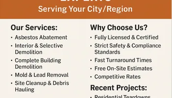 Residential Demolition for Quality Demo Services LLC in Lawrence, MA