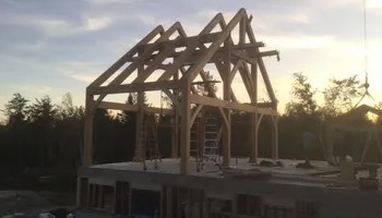 Timber Framing for Dresser Timber Frames in Dedham, ME