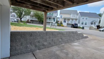 Retaining Wall Construction for VQ Land & Stone in St. Louis, MO