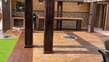 Stamped concrete, Pergolas, Artificial Turf for Melendez Concrete Group, LLC in El Paso, TX 