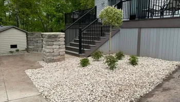 Decorative Stone Installation for Stitch's Landscape in Howard, WI