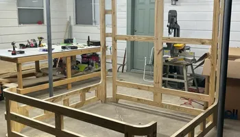 Custom Cabinet Design for Brothers Wood Refresh Upholstery in Houston, TX