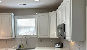 Custom Cabinet Finishing for Tony's Prestige Painting in Topsail Beach, NC