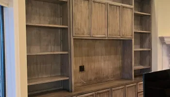 Custom Cabinet Design for Brothers Wood Refresh Upholstery in Houston, TX