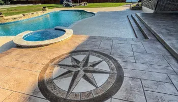 Decorative Concrete Overlay for Stamped Patio Solutions in Richmond, TX 