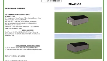 Pole Barn Construction for Eastern Buildings in Parkersburg, WV