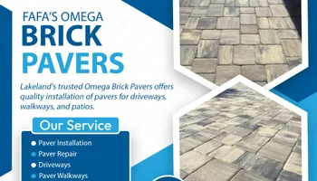 Paver Installation for Fafa's Omega Brick Pavers in Lakeland, FL
