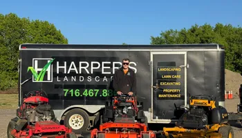 Mowing for Harpers Landscaping in Fredonia, NY