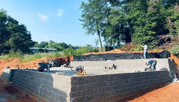 Retaining Wall Construction for Outdoor Assassins LLC in Hendersonville, NC